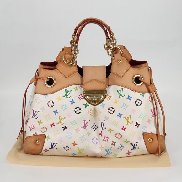 LOUIS VUITTON Monogram Multicolor Ursula Tote Bag White M40123 - Picture 12 of 16